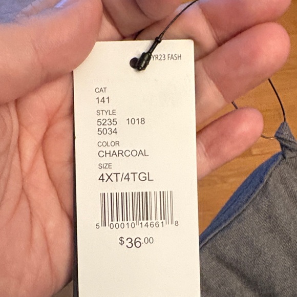 Geometric Pattern charcoal Men's Tee - Picture 2 of 3